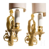 A pair of French gilt appliqu&eacute;s in Empire style, circa 1900