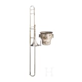 A German trombone and an Art Nouveau cachepot, early 20th century