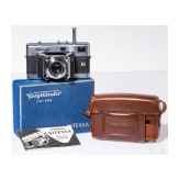A Voigtl&auml;nder Vitessa rangefinder camera with the ever-ready bag, original box and operating instructions