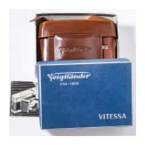 A Voigtl&auml;nder Vitessa rangefinder camera with the ever-ready bag, original box and operating instructions