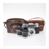 A Zeiss Ikon Contaflex Super B, 50 mm, 35 mm, 85 mm