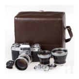 A Zeiss Icon Contaflex S Set 35 mm, 85 mm, 135 mm