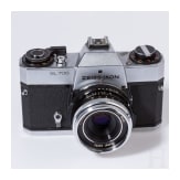 A Zeiss Ikon SL 706 with Carl Zeiss Tessar 50 mm, a Skoparex 35 mm, a Super-Dynarex 135 mm