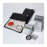 A group of filters and lens hoods from Rollei, Heliopan, Zeiss Ikolor