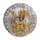 A painted German shooting target with lion, ca. 1900