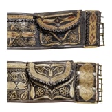 Two Transylvanian traditional dress belts, 19th century