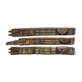 Three Transylvanian traditional costume belts, 19th century