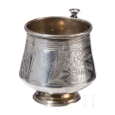 A Russian silver-gilt cup (beaker), Moscow, Vasili Ivanovich Ivanov, 1887