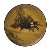 A papier m&acirc;ch&eacute; and lacquer plate, Ostashkovo, Osip Vishyakov and Sons factory, 1887 - 1896