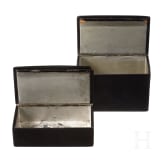 Two Russian papier mach&eacute; and lacquer boxes, late 19th century
