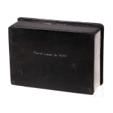 A Soviet papier m&acirc;ch&eacute; and lacquer box with boyar, circa 1930