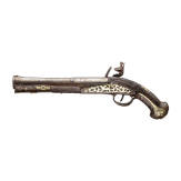 Tromblonpistole, Basararbeit unter Verwendung alter Teile, osmanisch, 20. Jhdt