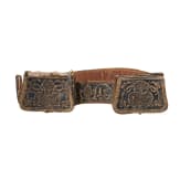 An Ottoman belt with two cartridge pouches, 2nd half of the 19th century