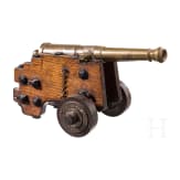 A French model of a naval gun, 19th century