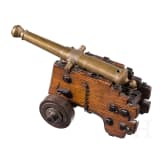 A French model of a naval gun, 19th century