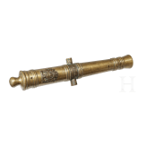 A miniature cannon barrel, 19th/20th century
