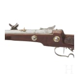 A wheellock rifle, collector's replica in 17th century style using some old parts