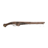 A wheelock pistol in 1630s style, repro for decorative purposes only, 20th century