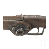 A wheelock pistol in 1630s style, repro for decorative purposes only, 20th century