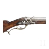 A heavy German flintlock rifle, circa 1740