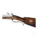 A heavy German flintlock rifle, circa 1740