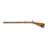 A German flintlock rifle, circa 1760