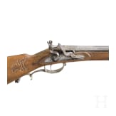 A German flintlock rifle, circa 1760