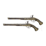A pair of Italian flintlock pistols, circa 1700