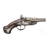 A French pocket flintlock pistol, circa 1750