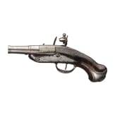 A French pocket flintlock pistol, circa 1750