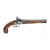 A Latvian flintlock pistol by I. A. Wadt in Jelgava, circa 1760