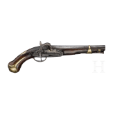 A Spanish percussion pistol, circa 1760