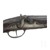 A percussion pistol by Kuchenreuter, circa 1780, and a percussion pistol as a collector's item made using old parts