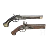Two German flintlock pistols, 2nd half of the 18th century