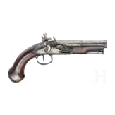 A French flintlock pistol, circa 1790