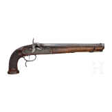 A German percussion pistol bei Joseph Bartholom&auml;us Kuchenreuter in Regensburg, circa 1800