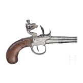 A boxlock pistol by Segalas in London, circa 1800