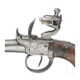 A boxlock pistol by Segalas in London, circa 1800