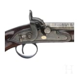 A cased pair of English percussion pistols, circa 1810