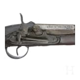 A Spanish percussion pistol, Eibar, dated 1823