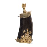 An Austrian powder flask from the reign of Emperor Franz I (1806 - 1835)