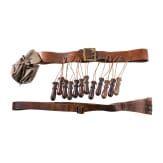 A musketeer and a sword bandolier in the style of the 17th century