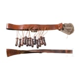 A musketeer and a sword bandolier in the style of the 17th century
