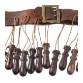 A musketeer and a sword bandolier in the style of the 17th century