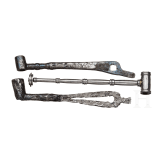 Three German wheellock spanners, 18th century