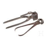 Two ball pliers, 19th century