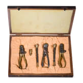 Three cased Italian bullet moulds, 20th century