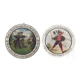 Two Bavarian shooting targets, dated 1928 and 1932