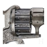 A German 12 shot pinfire revolver by Heinrich Riffelmann in Solingen, ca. 1860