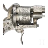 A German pinfire revolver by Heinrich Riffelmann in Solingen, circa 1860